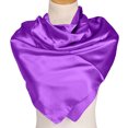thumbnail image 5 of Fewfanhot Women Satin Square Head Scarf Pre Tied Bandana Silky Hair Wrap Turban Head Cover, 5 of 7