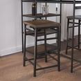 thumbnail image 3 of DHP Harper 3 Piece Pub Set, Kitchen & Dining Room, Brown & Black, 3 of 18