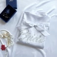 thumbnail image 7 of Silver Embellished Bride Bridesmaid Morning Robe Wedding Makeup Robe Women's Thin Silk Cardigan Robe, 7 of 7