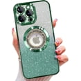 thumbnail image 1 of Funda magnética con purpurina para iPhone 14 Pro Max, compatible con MagSafe, protección total, delgada, a prueba de golpes y arañazos, con protector de lente de cámara y red antipolvo para mujer, 1 of 8