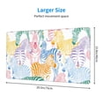 thumbnail image 3 of Bingfone Zebra Colourful Large Gaming Mouse Pad,Extended Desk Mousepad With Stitched Edges,Non-Slip Base,Water Resist Keyboard Pad For Gamer, Office & Home, 29.5 X 16 In, 3 of 9