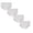 White2 4PCS, variant on Little Big Girl Underwear White Organic Cotton Panties Smooth Fit Active Casual Wear Texture Girls' Briefs 4 Pcs