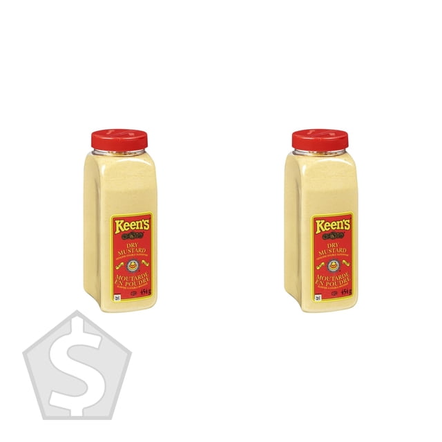 Keen's Moutarde Sèche, 454 g - Lot de 2