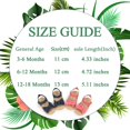 thumbnail image 7 of Infant Baby Girl Boy Sandals Comfort Premium Summer Outdoor Casual Beach Shoes with Flower Bowknot Anti Slip Rubber Sole Newborn Toddler Prewalker First Walking Shoes, 7 of 7