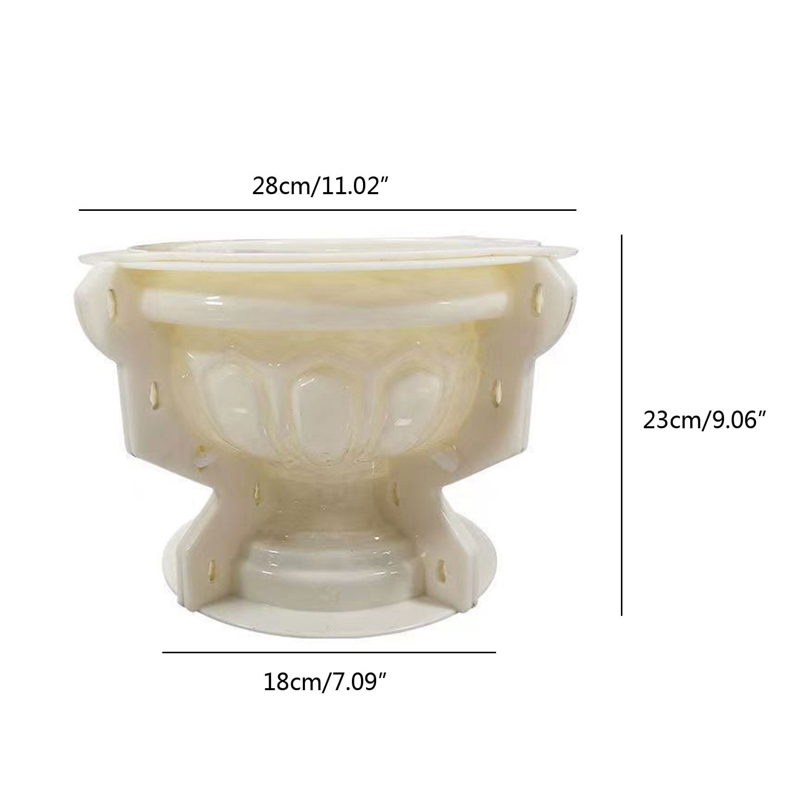 ROCKROK Flower Mold Cement Concrete Mould Large Planter Making Vase Resin Soap Storage Box Moulds