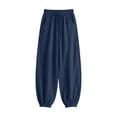 thumbnail image 4 of VBVC Women's Cotton Linen Harem Joggers Pants , Baggy Drawstring Boho Trousers For Women , Ladies' Summer Beach Pants with Pockets, S-2XL, 4 of 6
