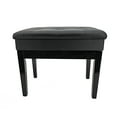 thumbnail image 2 of FixtureDisplays Banc de Piano Noir Chaise Clavier Hauteur Réglable 19-23 Pouces avec Compartiment de Rangement 15361, 2 of 7