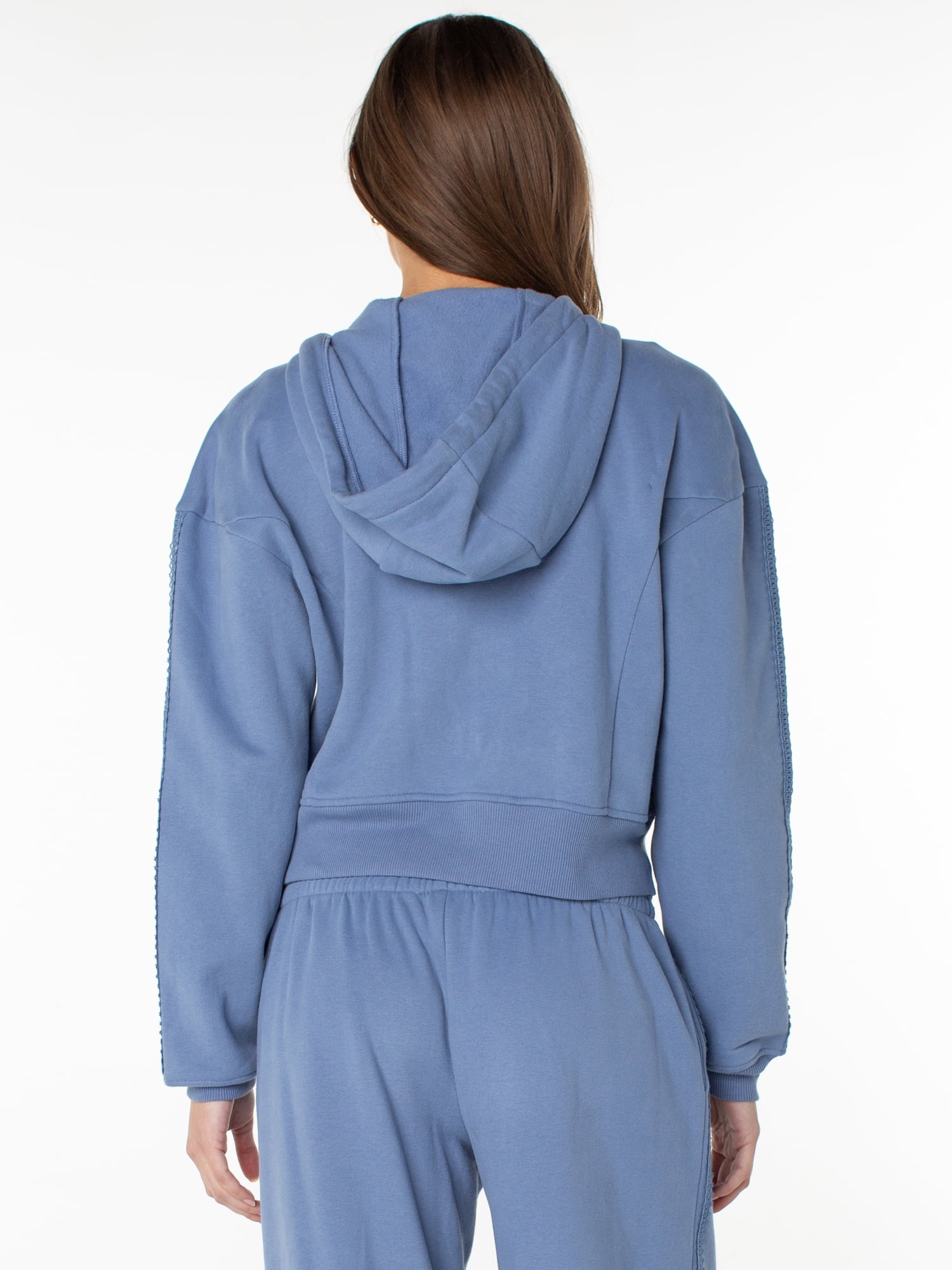 Celebrity Pink Women's and Women's Plus Zip Front Fleece Hoodie Sweatshirt, Sizes XS-4X