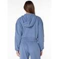 thumbnail image 3 of Celebrity Pink Women's and Women's Plus Zip Front Fleece Hoodie Sweatshirt, Sizes XS-4X, 3 of 13