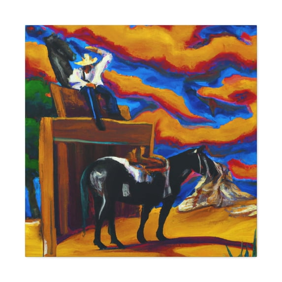 Hitching Post in Surrealism - Canvas