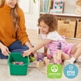 thumbnail image 6 of ECR4Kids Scoop Front Plastic Storage Bins, Multipurpose Organization, Green, 15-Piece, 6 of 9