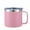 Pink, variant on 14 oz Coffee Mug, Vacuum Insulated Camping Mug with Lid, Double Wall Stainless Steel Travel Tumbler Cup, Thermal Coffee Mug