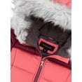 thumbnail image 3 of Weathertamer Girls Hooded Colorblock Winter Puffer Coat, Sizes 4-16, 3 of 3