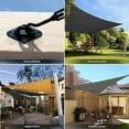 thumbnail image 5 of Shade Sail Hardware Sun Shade Sail Kit 6 Inch Heavy-Duty Stainless Steel Sets for Rectangle Shade Sails Outdoor Installation D, 5 of 5
