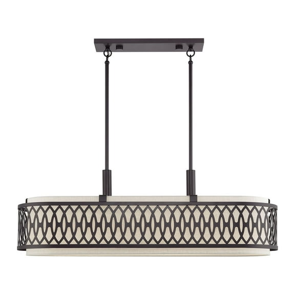 Livex Lighting - Vistaview - 6 Light Large Linear Chandelier-23.5 Inches Tall
