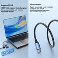 thumbnail image 4 of 4 in 1 Transparent Usb C Hub Usb Splitter Type C Hub for Laptops Pc Accessories Docking Station Hub Usb3.0 Rj45, 4 of 7