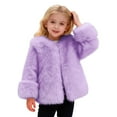 thumbnail image 2 of LYHao Coat For Girls Warm Winter Thickened Teddy Jacket Outerwear Soft Coats For Toddler Big Kids Girls Jacket Coat,Sizes 2-3 Years, 2 of 6