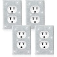 thumbnail image 1 of EcoNesxp 4pcs Shiny Rhinestone Wall Plate Shiny Light Switch Cover White Socket Cover Decorative Wall Plate Wall Socket Cover Suitable for Home Decoration Shiny Rhinestone Wall Plate Shiny Light Swit, 1 of 5