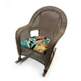 thumbnail image 3 of Jordan Manufacturing 3-Piece Colsen Noir Black Floral Tufted Outdoor Cushion with 1 Wicker Bench Cushion and 2 Wicker Seat Cushions, 3 of 13