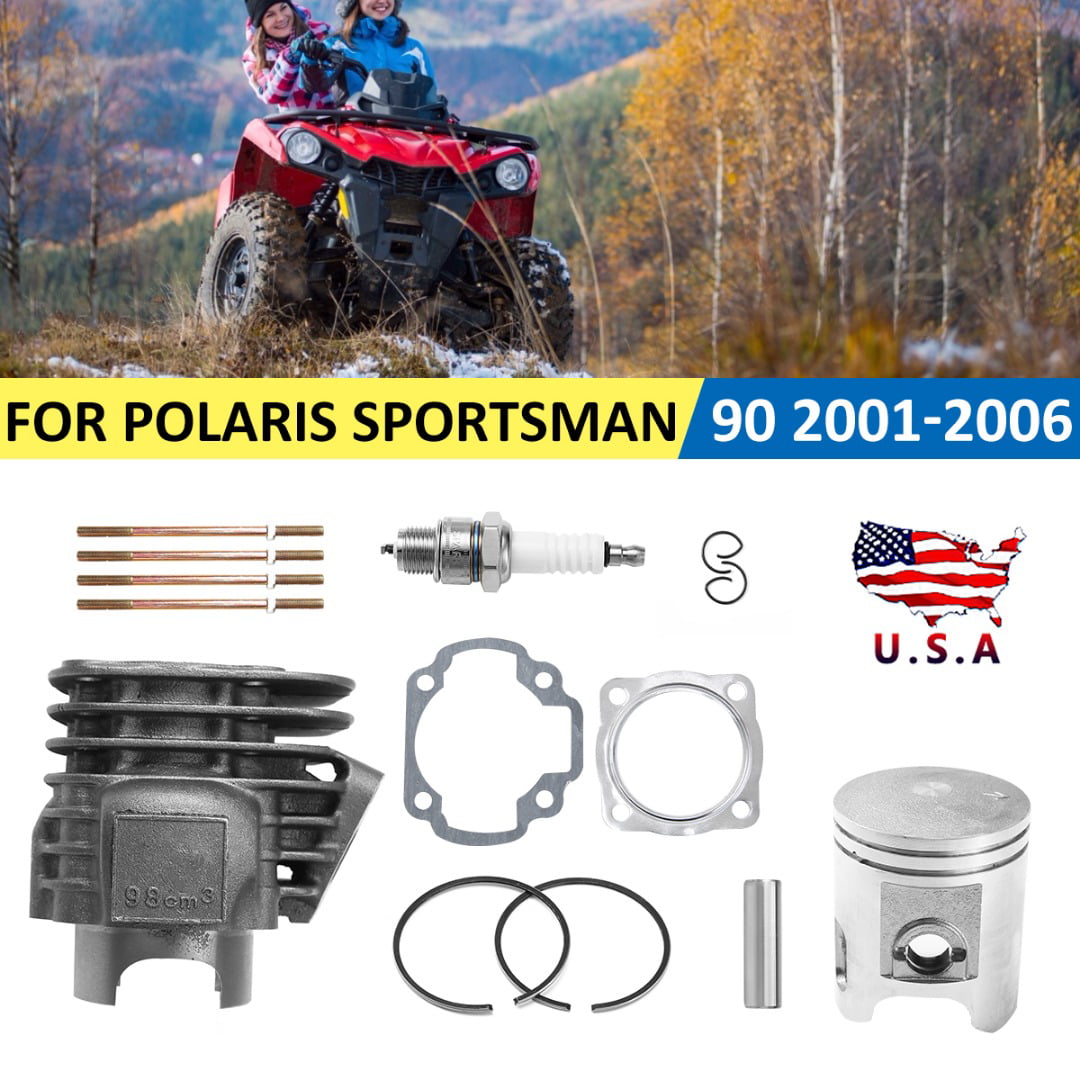 Cylinder Piston Gasket Top End Kit for Polaris Sportsman 90 2001-2006 