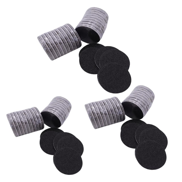 180pcs 80/100/180 Almohadillas de Lija Adhesivas de de piezaza de Malla para Lima Eléctrica de piezaza Yinane Discos de papel de lija de repuesto