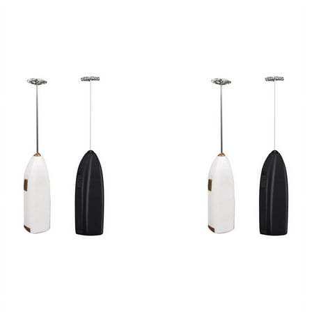 4 Pcs Handheld Milk Frother Mini Electric Drink Mixer with Stainless Steel Whisk for Drink,Hot Chocolate,Coffee,Milk