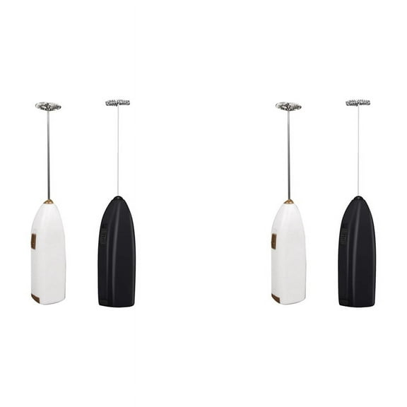 4 Pcs Handheld Milk Frother Mini Electric Drink Mixer with Stainless Steel Whisk for Drink,Hot Chocolate,Coffee,Milk