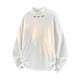 thumbnail image 3 of Ceisia Men's Oversize Semi-Turtleneck Metal-Trimmed Long-Sleeve Top Multi-Solid for Winter Gift, 3 of 5