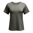 thumbnail image 5 of Short Sleeve Asymmetric Neck Nursing Top with Side Openings and Snap Closures for Breastfeeding Women, 5 of 9