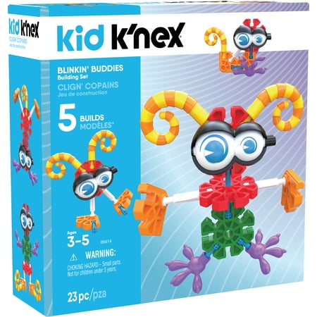 KID K'NEX - Blinkin' Buddies Building Set - 23 Pieces - Ages 3 and Up Preschool Educational