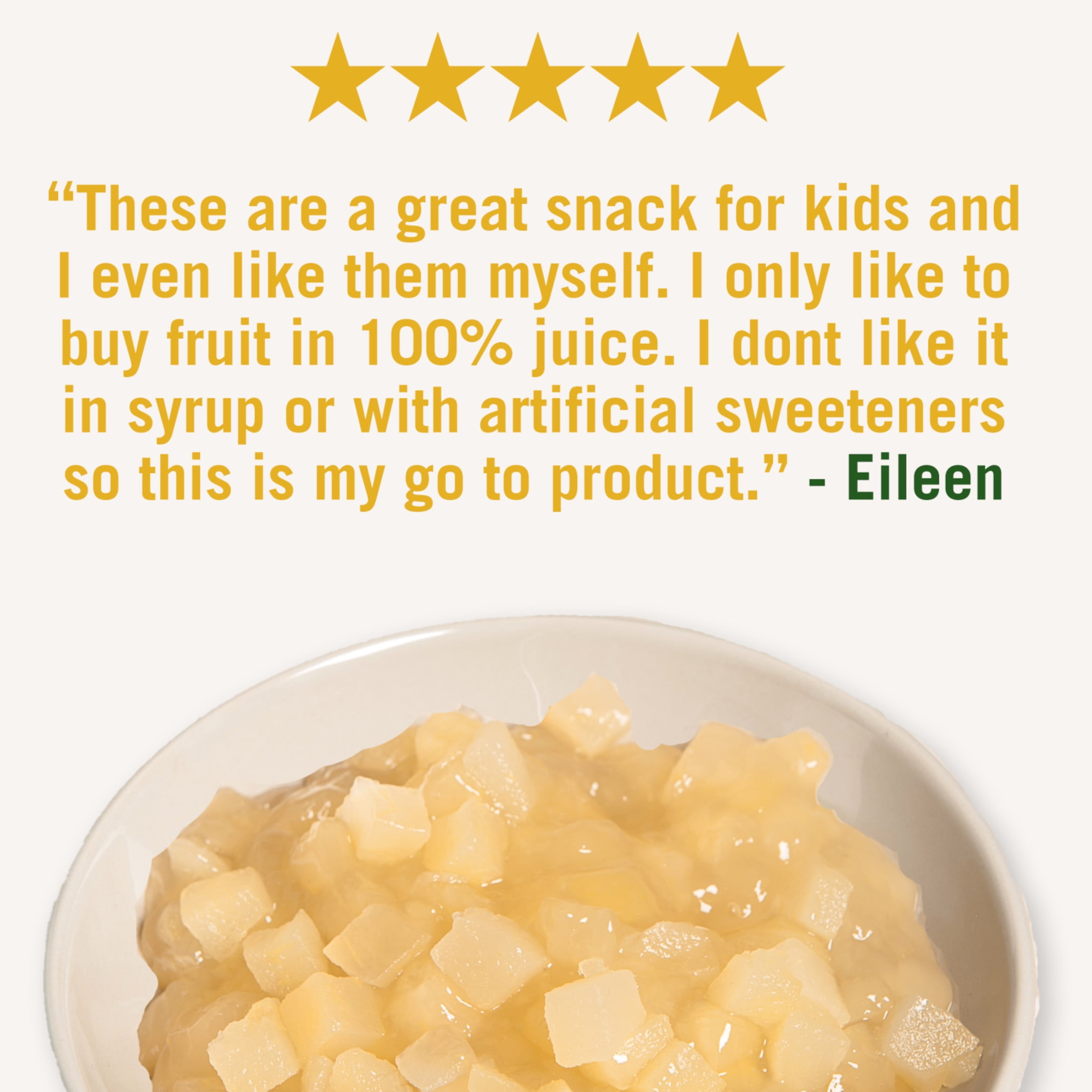 Del Monte Diced Pears Fruit Cup Snacks, 4 oz (Pack of 4)