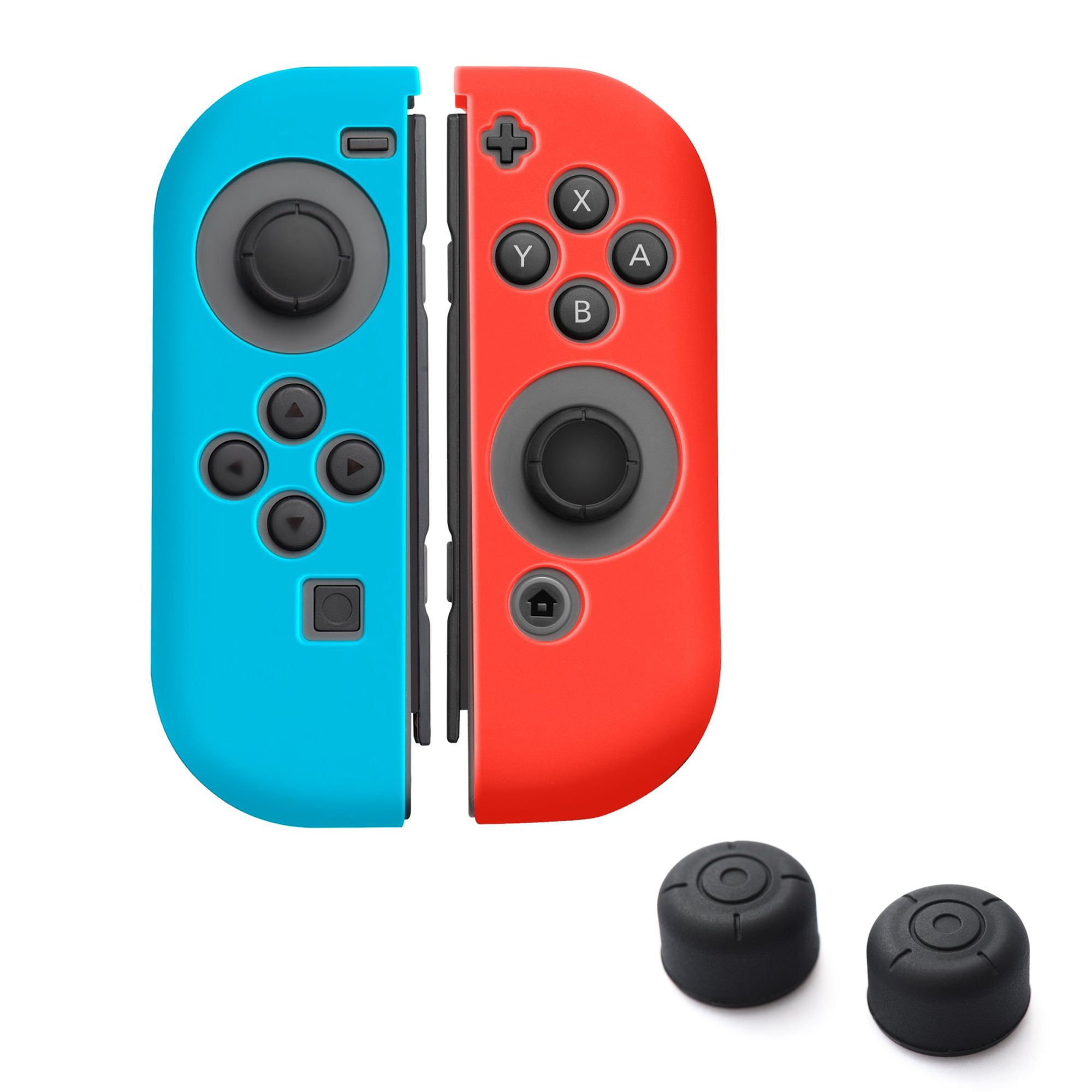 Nintendo Switch 3in1 Joy Con Case Bundle Kit, by Insten Silicone Joy