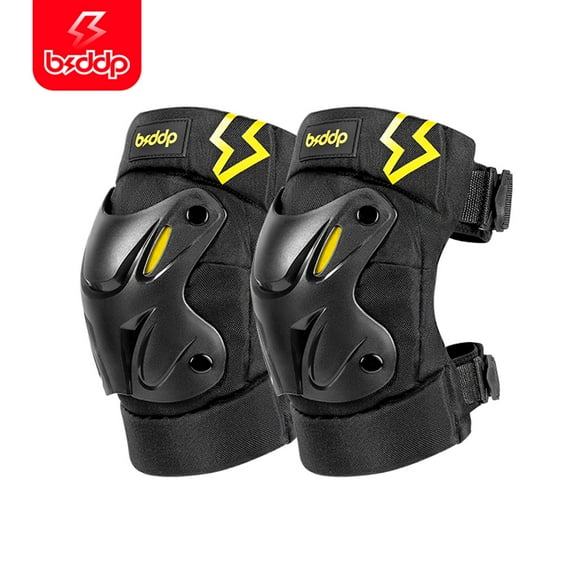 Rodilleras para motocicleta, juego de 2 piezas, protección para las rodillas, ojos reflectantes.