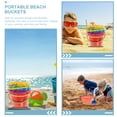thumbnail image 4 of Miangastore 6Pcs Beach Sand Bucket Cartoon Beach Pail Bucket Seaside Water Bucket Playthings, 4 of 8