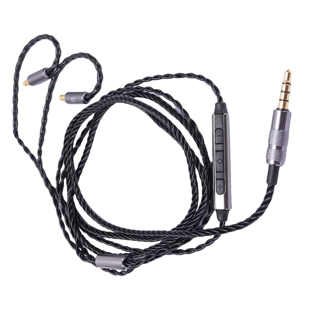 Cable de Auriculares Con Micrófono, Cable de Auriculares de 3.94 Pies de Largo Ajustado para IE100 IE400 IE500 Wear -Wearport Parauriculares