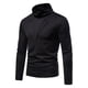 thumbnail image 2 of Hombres Falso Dos Solapa Diseño Sólido Casual Cuello Alto Base Pollover Camisa Blusa Pompotops oipoqjl29910, 2 of 9