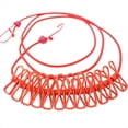 thumbnail image 1 of B Cuerda RetráCtil para Tendedero de Ropa con 12 Clips, Tendedero PortáTil para Ropa, Tendedero para Acampar, 1 of 5