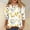 Multicolor, variant on Viluyesy 3/4 Sleeves T-Shirt Women Round Neck Shirt Tops Fashionable Relaxed Loose Blouse Multicolor Size 3XL