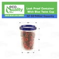 thumbnail image 3 of [15 PACK] 32 oz Twist Top Storage Deli Containers - Airtight Reusable Plastic Food Storage Canisters with Twist & Seal Lids, Leak-Proof - Meal Prep, Lunch, Togo, Stackable, BPA-Free Snack Containers, 3 of 7