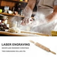 thumbnail image 3 of Wooden Rolling Pins with Flower Embossing, Snowflake Embossed Natural Wood Carved Engraved Rolling Pin for Baking Embossed Cookies, Rolling Pin for Christmas (14 inch), 3 of 10