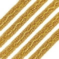 thumbnail image 5 of 49 Yards Metallic Braid Lace Trim Handmade Silver Circle Metallic Trim Crafts Silver Decorative Trim with Card, 5 of 9