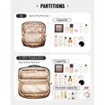 thumbnail image 2 of Bolsa de maquillaje EACHY Travel de gran capacidad, impermeable, color negro, 2 of 7