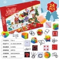 thumbnail image 1 of Regalo de pato de goma de Navidad, pequeño pato amarillo, caja de calendario de Adviento de Navidad, caja ciega de cuenta atrás, juego de juguetes, 1 of 2