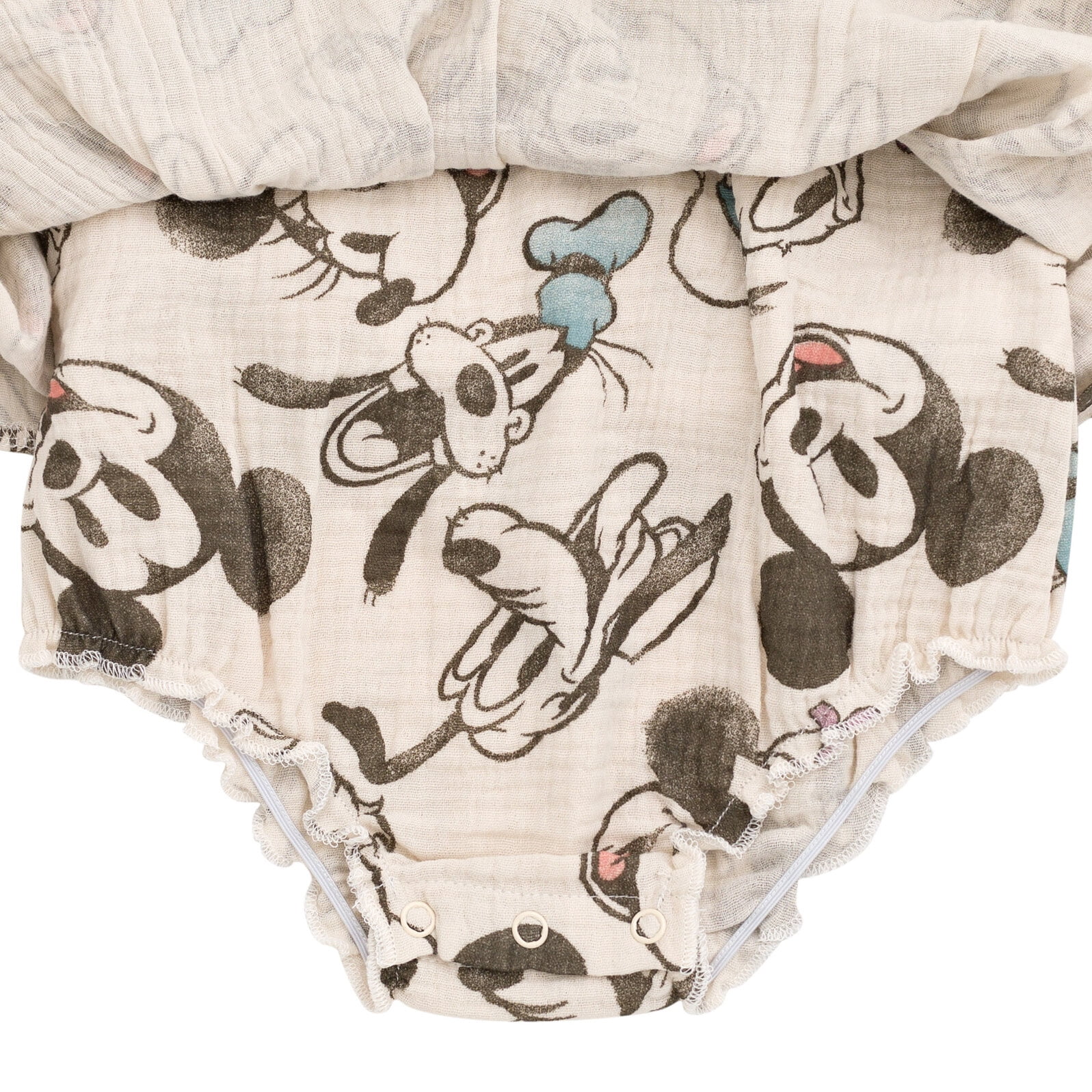 Disney Mickey Mouse Goofy Donald Duck Newborn Baby Girls Romper Gray 0-3 Months