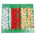 thumbnail image 3 of 36pcs Christmas Bows Ornaments for Xmas Tree Ribbons Glitter Bow, Mini Bowknot Christmas Tree Hanging Decorations, Party Home Wreaths Gift Wrapping Supplies, 3 of 7