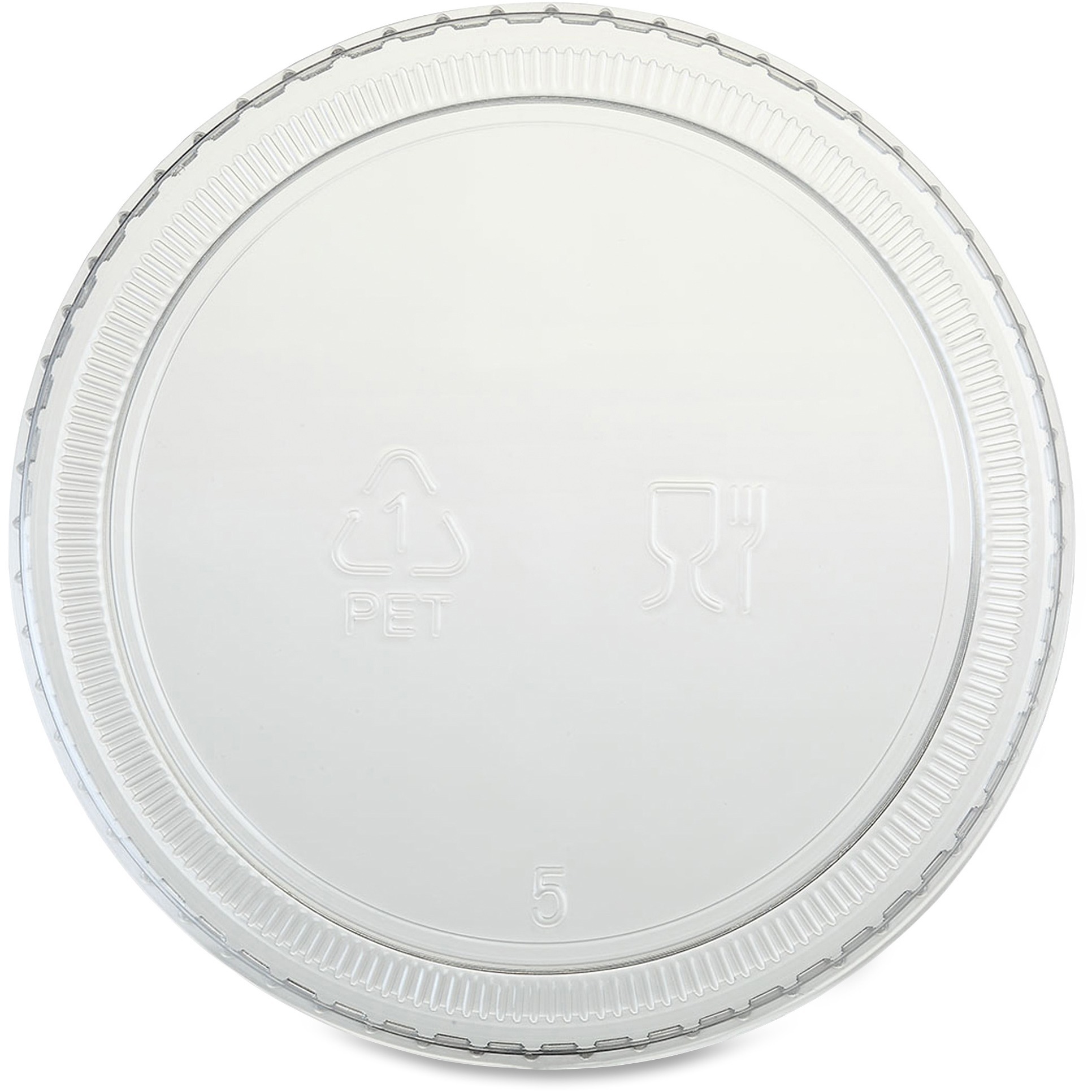 Genuine Joe Portion Cup Lid - 50 / Carton - Transparent, Clear