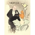 thumbnail image 2 of Toulouse-Lautrec, Henri de 19x24 White Modern Wood Framed Museum Art Print Titled - Wisdom Sagesse, 2 of 4