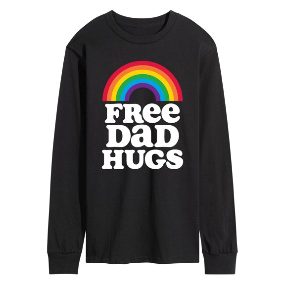 Instant Message - Free Dad Hugs Long Sleeve Graphic T-Shirt