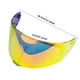 thumbnail image 5 of Lente De Visera De Casco Pc Visera De Casco De Motocicleta Visera De Casco De Motocicleta De Cara Completa Compatible Con Ff-353 320 328 800 Casco De Motocicleta Montar seitruly VI009354-02, 5 of 7