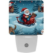 Christmas sled LED Square Night Lights - Stylish and Energy-Efficient Room Illuminators for Soothing Ambiance - 200 Characters